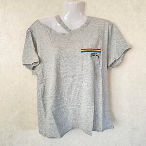 The Room by Ark & Co Cotton "Have A Nice Day" Shirt Color Gray Size Large